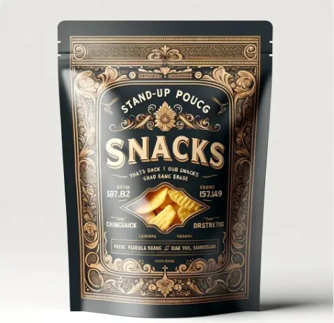 Atkārtoti noslēdzams stāvošs maisiņš Pārtikas iepakojums konfekšu biskvīta uzgrieznis alumīnija folijas maisiņš plastmasas iepakojums ar rāvējslēdzēju karstuma blīvējuma maisiņš